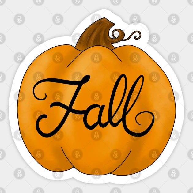 Fall Pumpkin Sticker by Lady Lilac